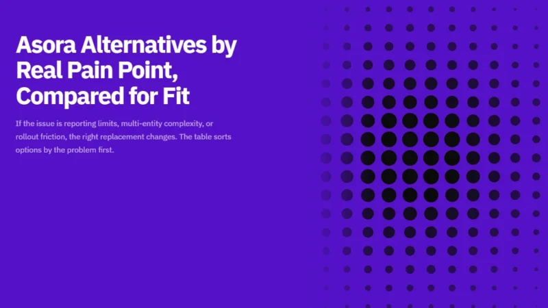Asora Alternatives by Real Pain Point, Compared for Fit