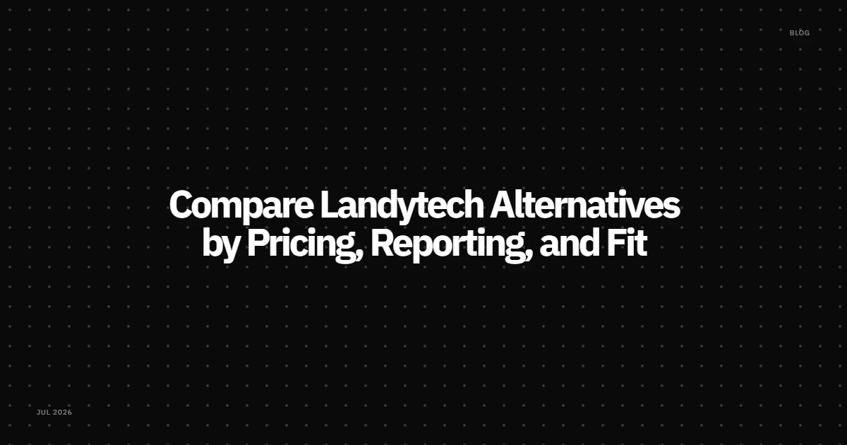 Compare Landytech Alternatives by Pricing, Reporting, and Fit