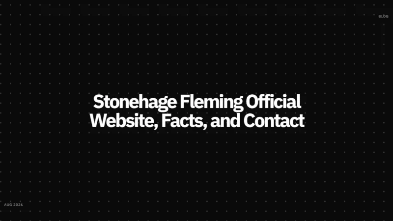 Stonehage Fleming Official Website, Facts, and Contact