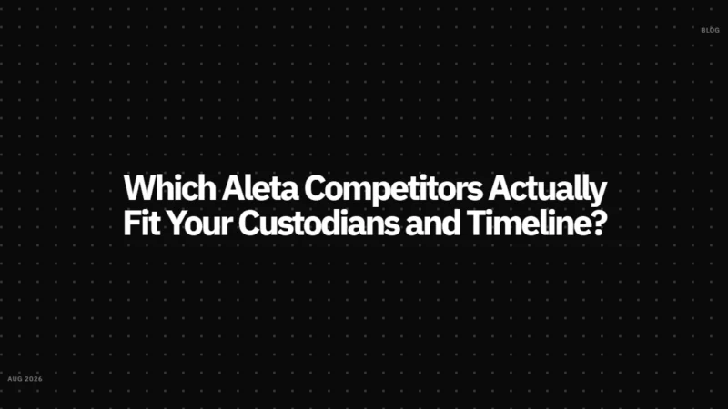Which Aleta Competitors Actually Fit Your Custodians and Timeline?